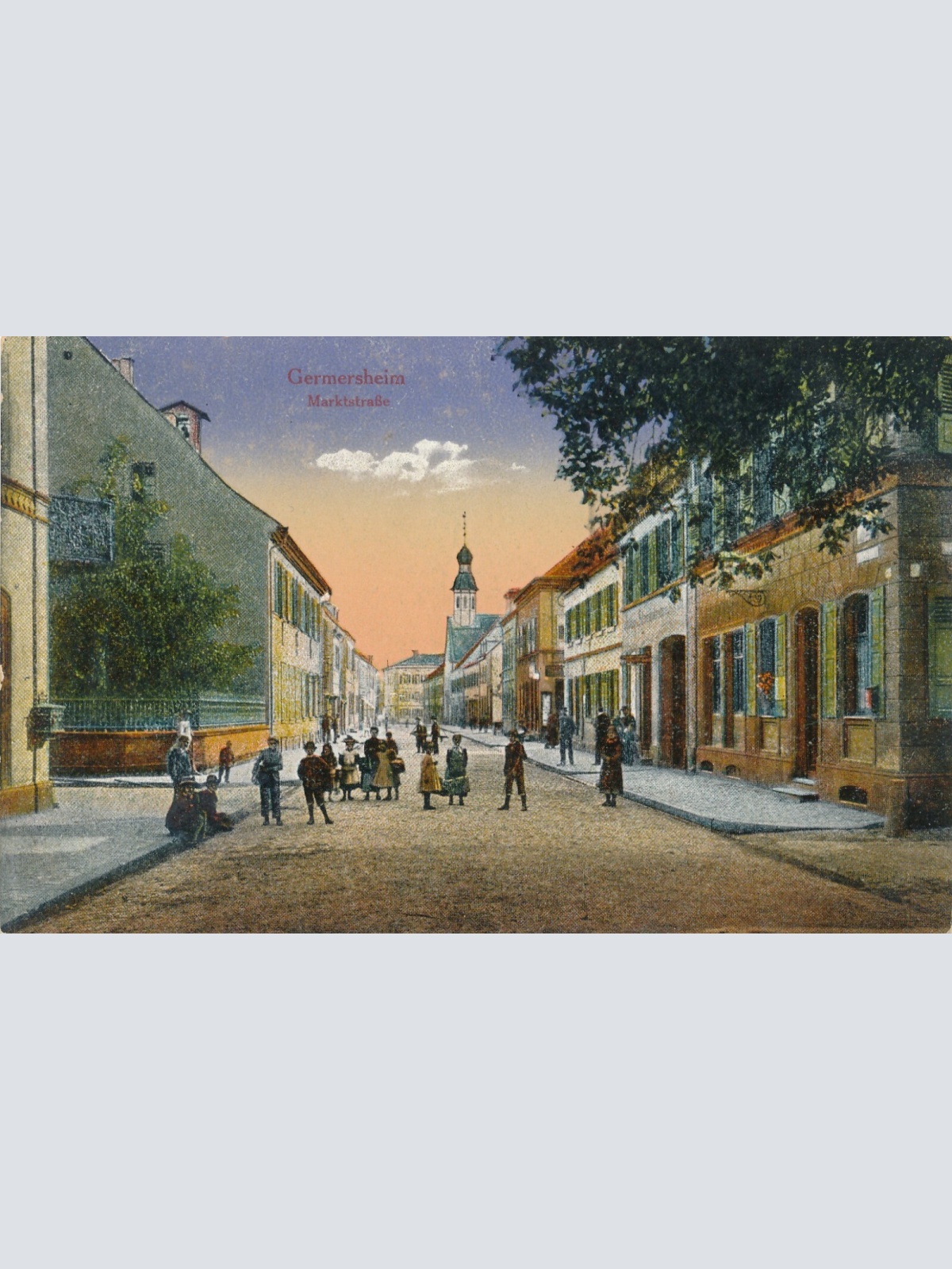 AK aus Germersheim Marktstraße Rheinland - Pfalz Ansichtskarte (9070)