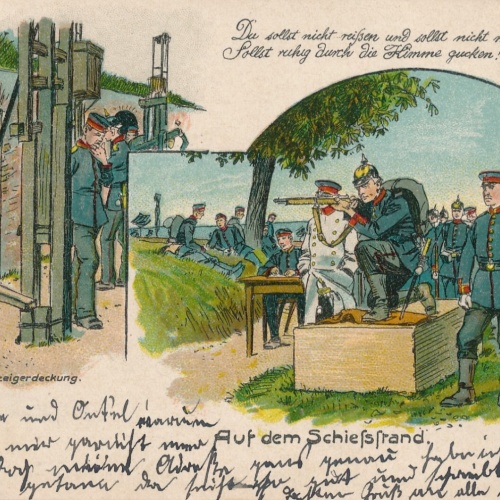 Litho - Karte auf dem Schießstand (9132)