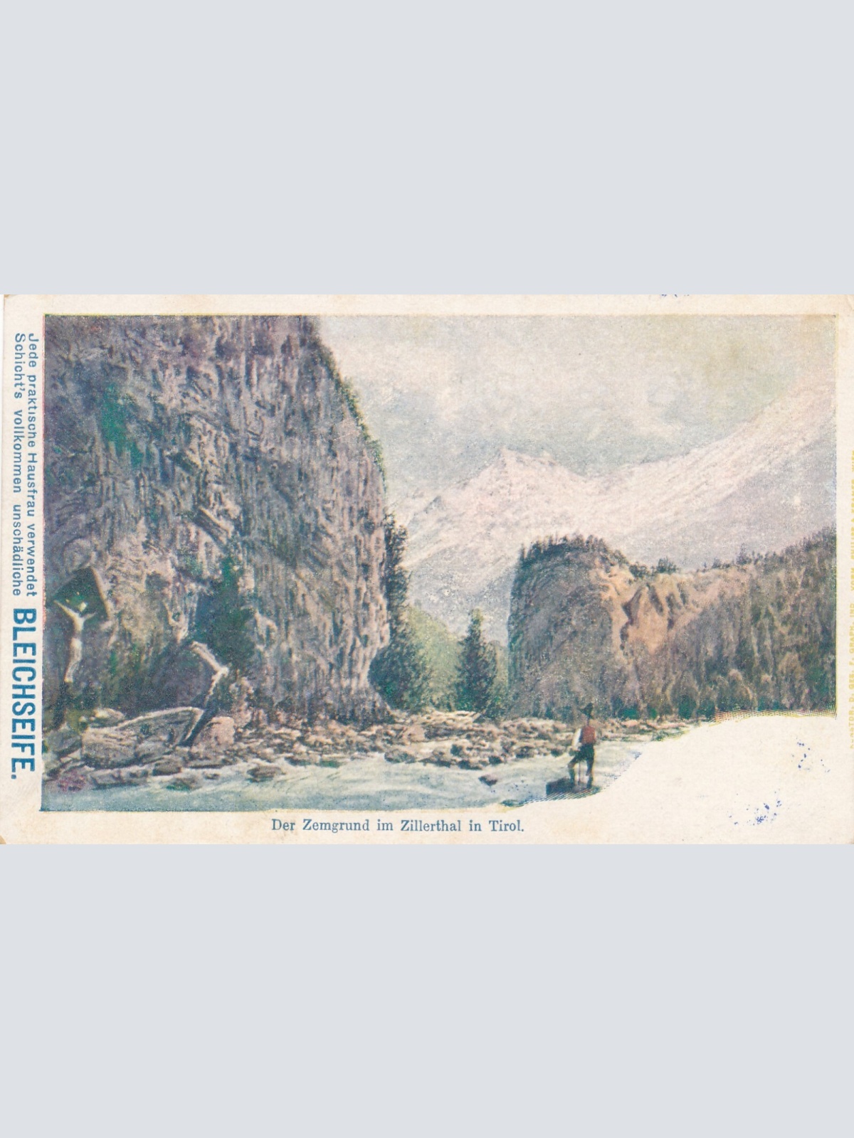 AK der Zemgrund im Zillerthal Tirol Ansichtskarte (9370)