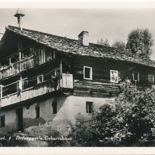 AK aus Döslach mit Defreggers Geburtshaus Tirol Ansichtskarte (9376)