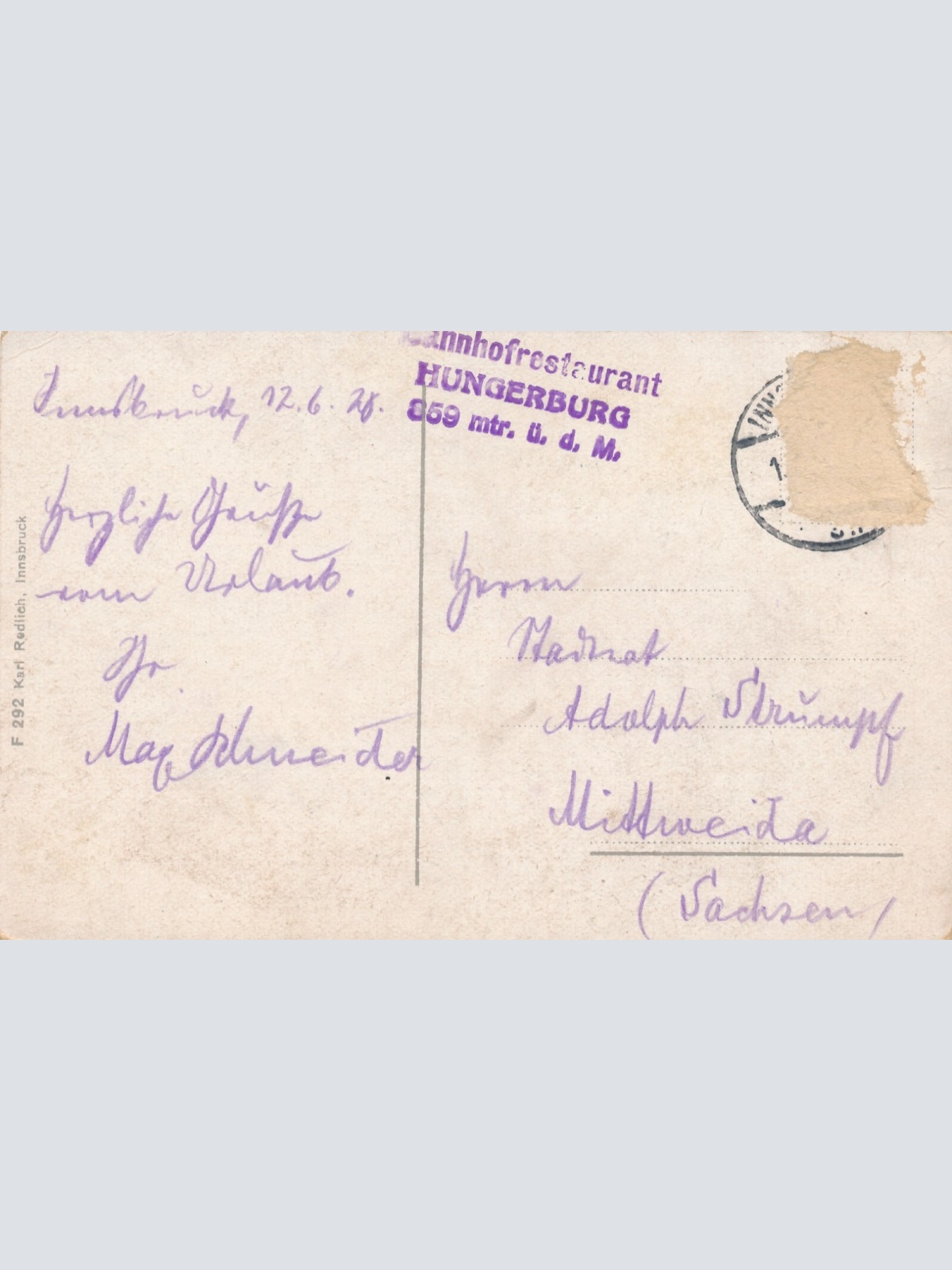 AK aus Innsbruck Tirol Ansichtskarte (9377)