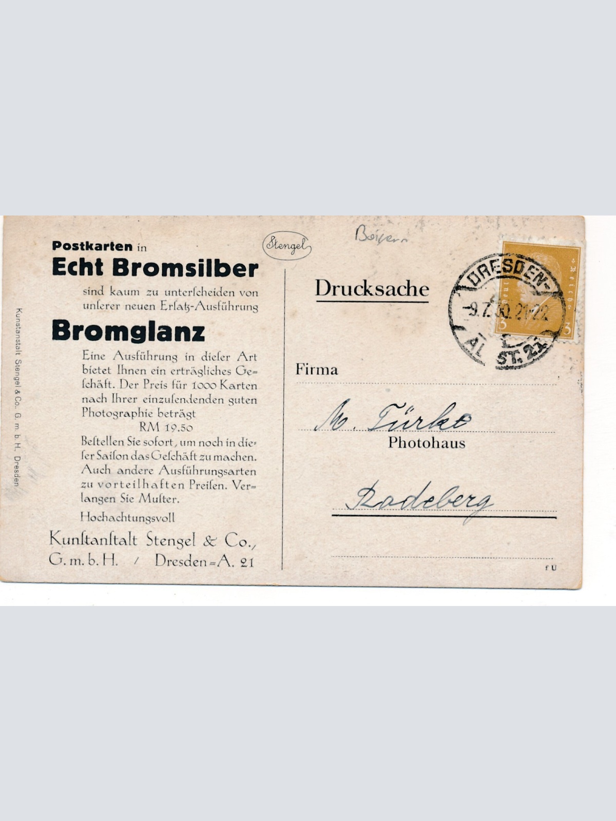 AK aus Berchtesgaden Bayern Ansichtskarte (9093)