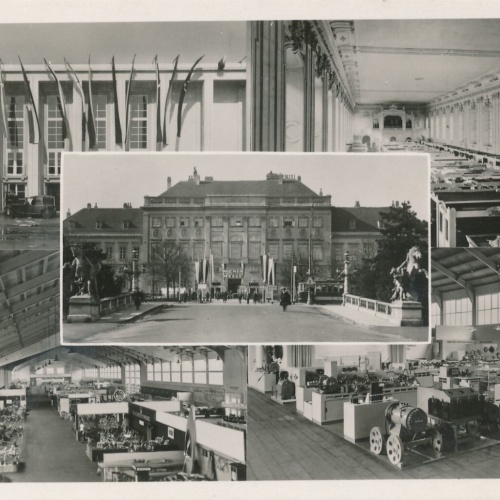 AK aus Wien Messe Rotundengelände mit Oldtimer Ansichtskarte (9433)