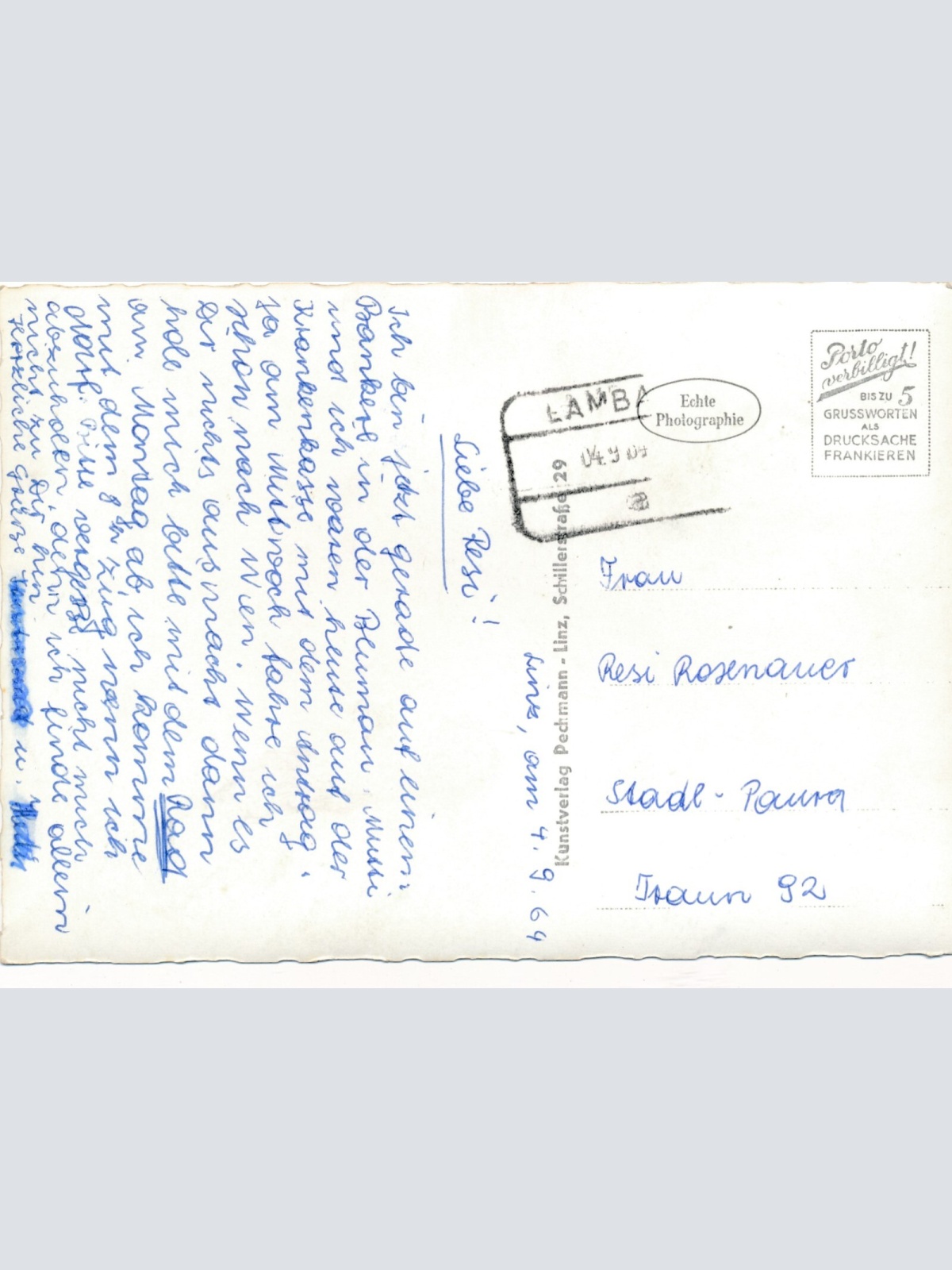 AK aus Linz an der Donau Hauptplatz Oberösterr. Ansichtskarte (8989)