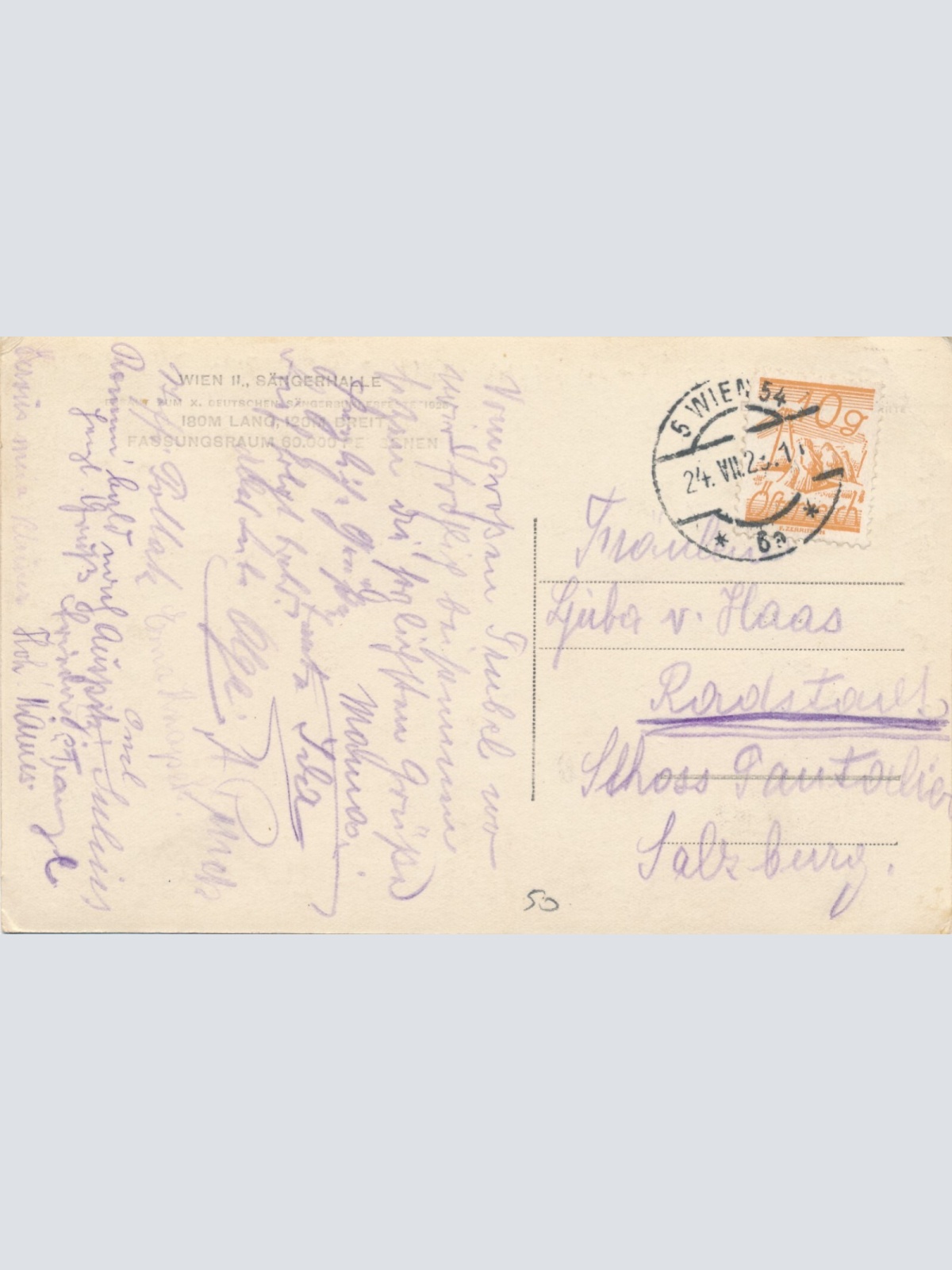 AK aus Wien Sängerhalle Ansichtskarte (9429)