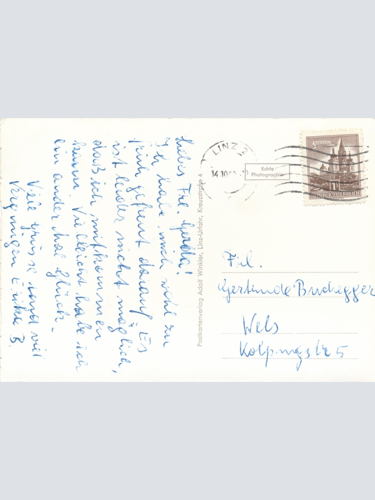 AK aus Linz an der Donau Oberösterr. Ansichtskarte (9017)