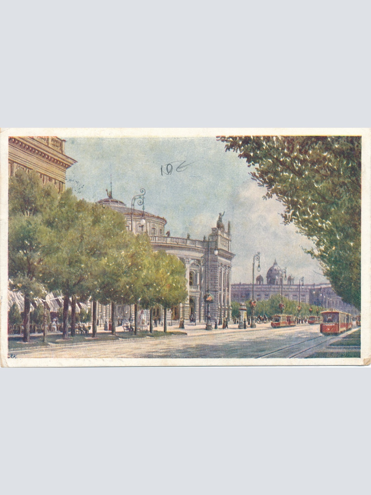 AK aus Wien Burgtheater Ansichtskarte (9043)