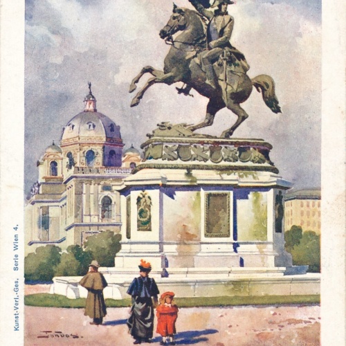 AK, Wien, Erzherzog Karl-Monument (S2361)