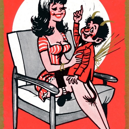 AK, Gruß vom Krampus, Ein Krampus hat auf dieser Erden (S2355)