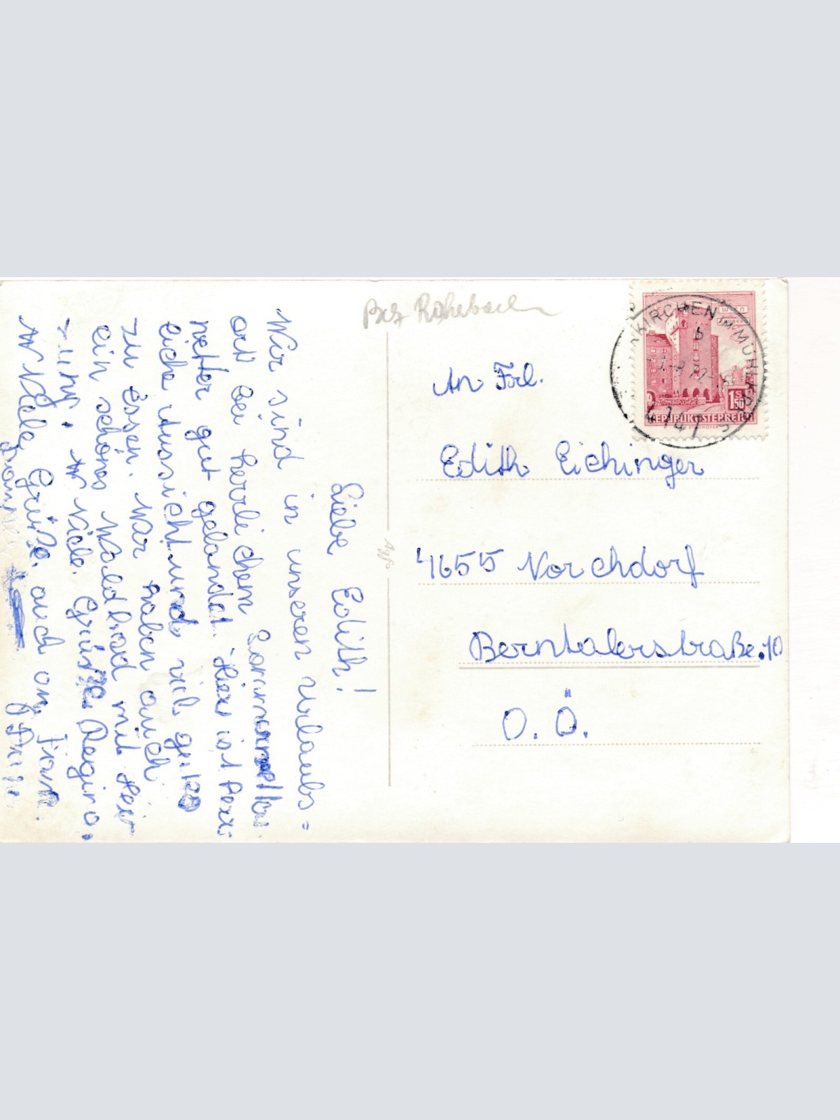 AK aus Pfarrkirchen Fliegeraufnahme Oberösterr. Ansichtskarte (9041)