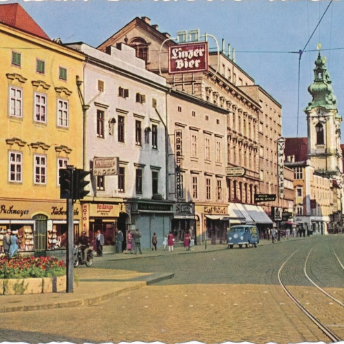 AK aus Linz an der Donau Landstraße Oberösterr. Ansichtskarte (9031)
