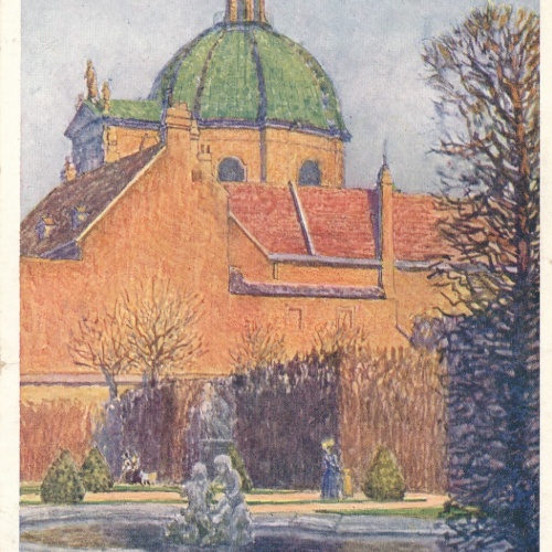 AK, Wien, Belvederegarten mit Salesianerkirche (S2368)