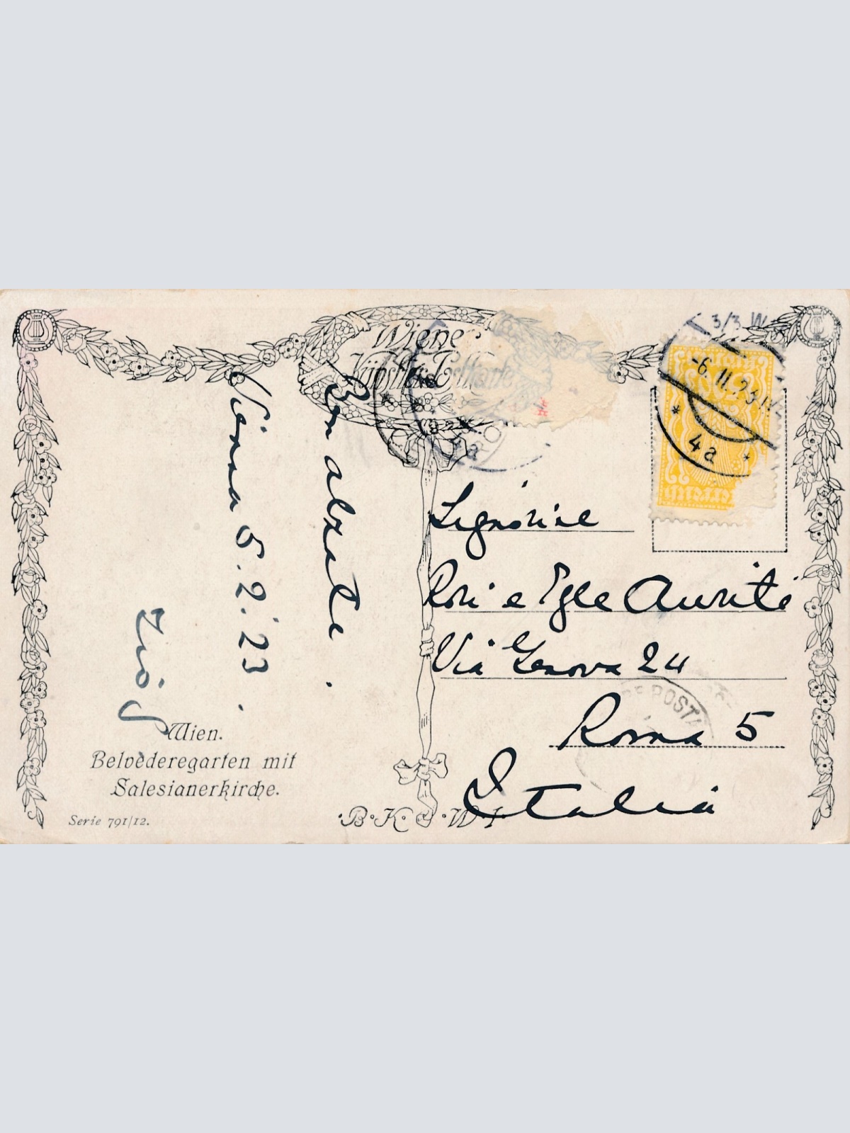 AK, Wien, Belvederegarten mit Salesianerkirche (S2368)