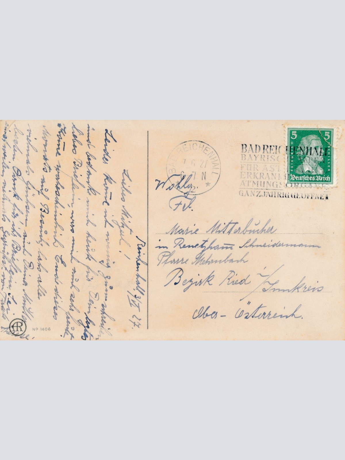 Künster - Karte von Pauli Ebner Mann und Frau (8072)