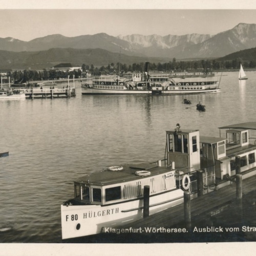 AK aus Klagenfurt mit Boot Kärnten Ansichtskarte (9479)