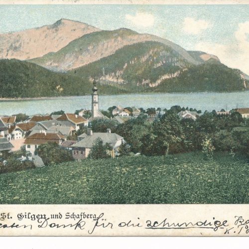 AK aus St.Gilgen und Schafberg Salzburg Ansichtskarte (9240)
