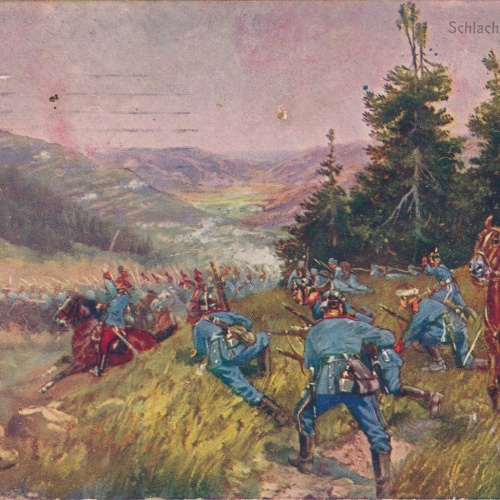 AK Schlacht bei Petrikau Militaria Ansichtskarte (16178)