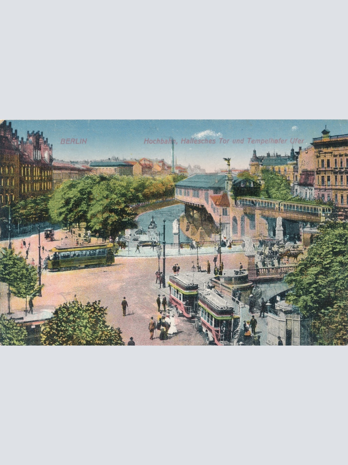 AK aus Berlin mit Hochbahn Ansichtskarte (9327)