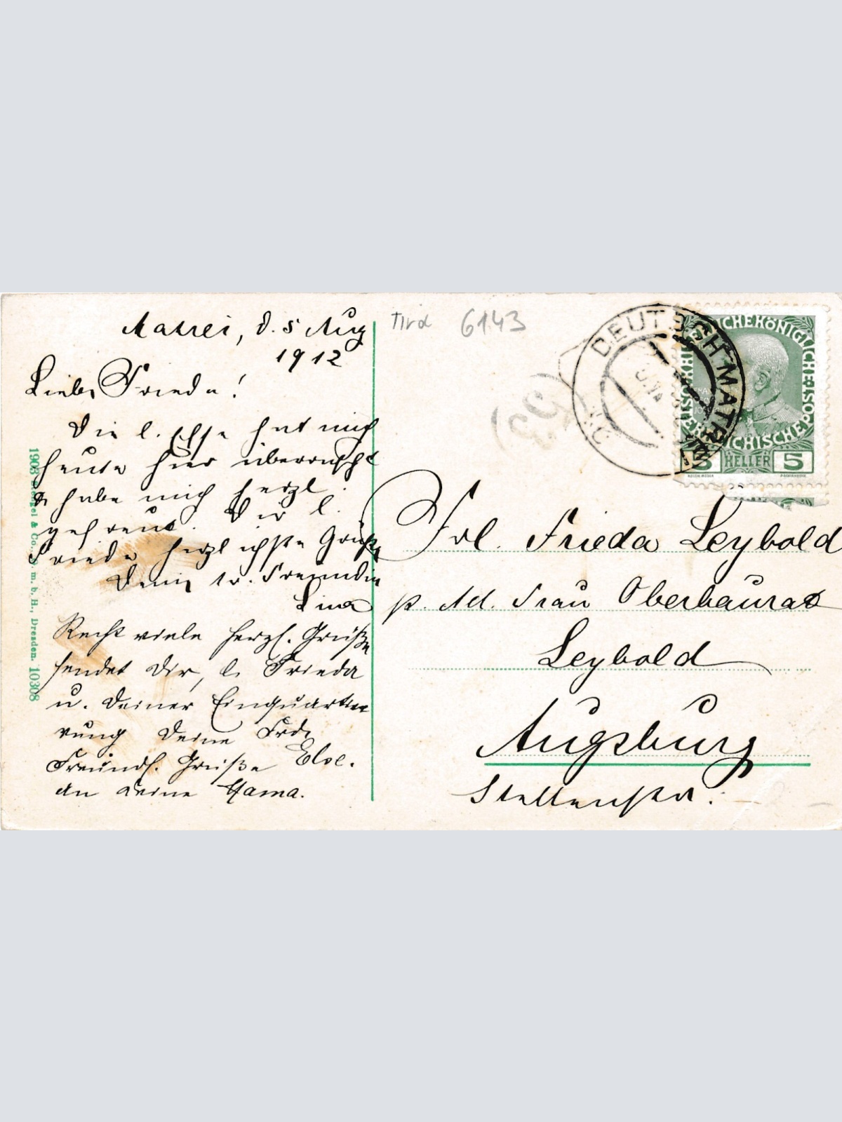 AK aus Matrei am Brenner mit Pension Kraft Tirol Ansichtskarte (9321)