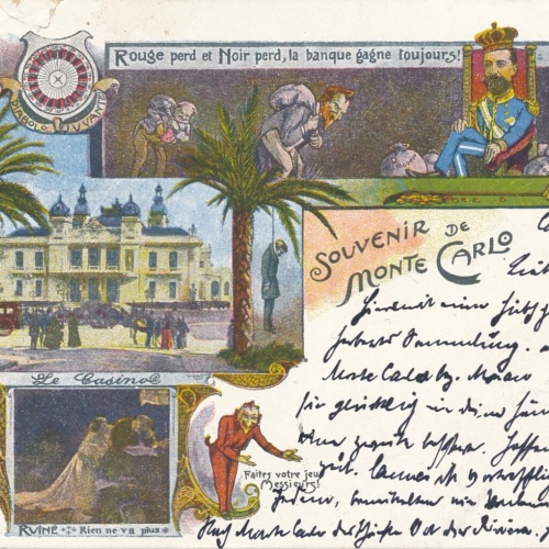 Litho - Karte gruss aus Monte Carlo Monaco Ansichtskarte (9324)