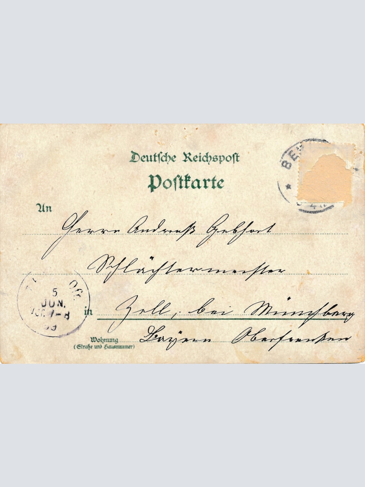 Litho - Karte gruss aus Berlin Lessing Denkmal Ansichtskarte (9351)