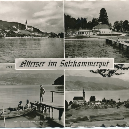 AK am Attersee Oberösterreich Ansichtskarte (9822)