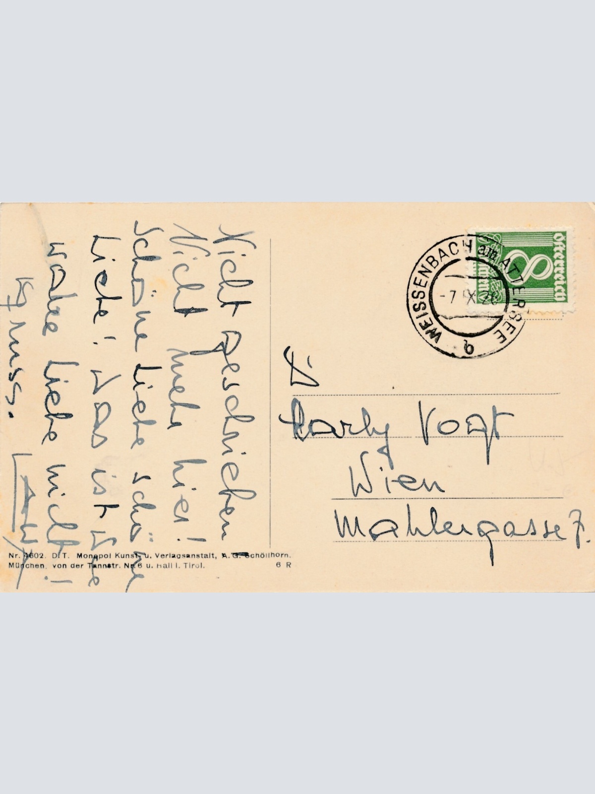 AK aus Weissenbach mit Höllengebirge Oberösterreich Ansichtskarte (9848)