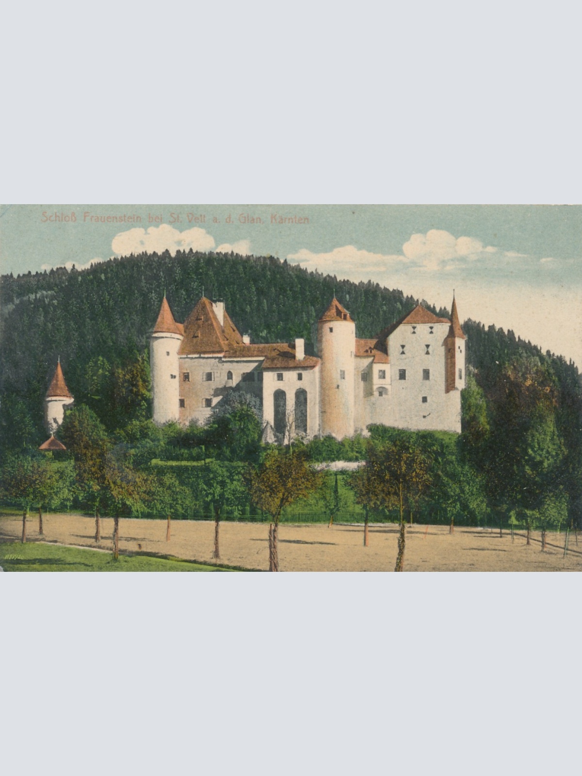 AK aus St. Veit mit Schloß Frauenstein Kärnten Ansichtskarte (9870)