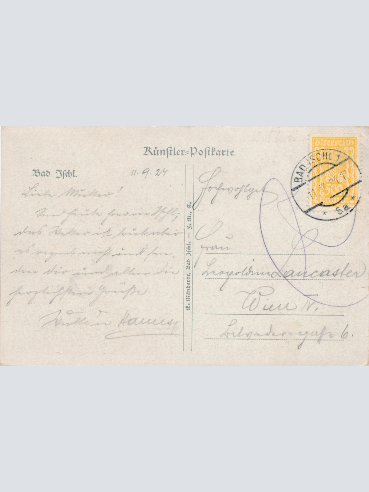 AK aus Bad Ischl Oberösterreich Ansichtskarte (9277)