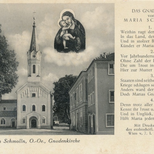 AK aus Maria Schmolln mit Gnadenkirche Oberösterreich Ansichtskarte (9280)