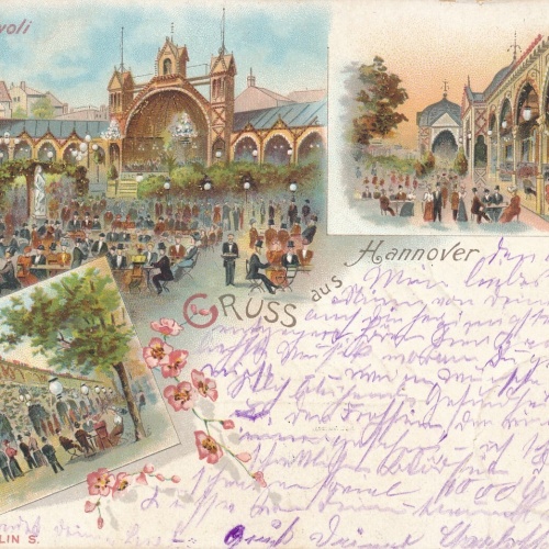 Litho - Karte gruss aus Hannover Niedersachsen Ansichtskarte (9262)