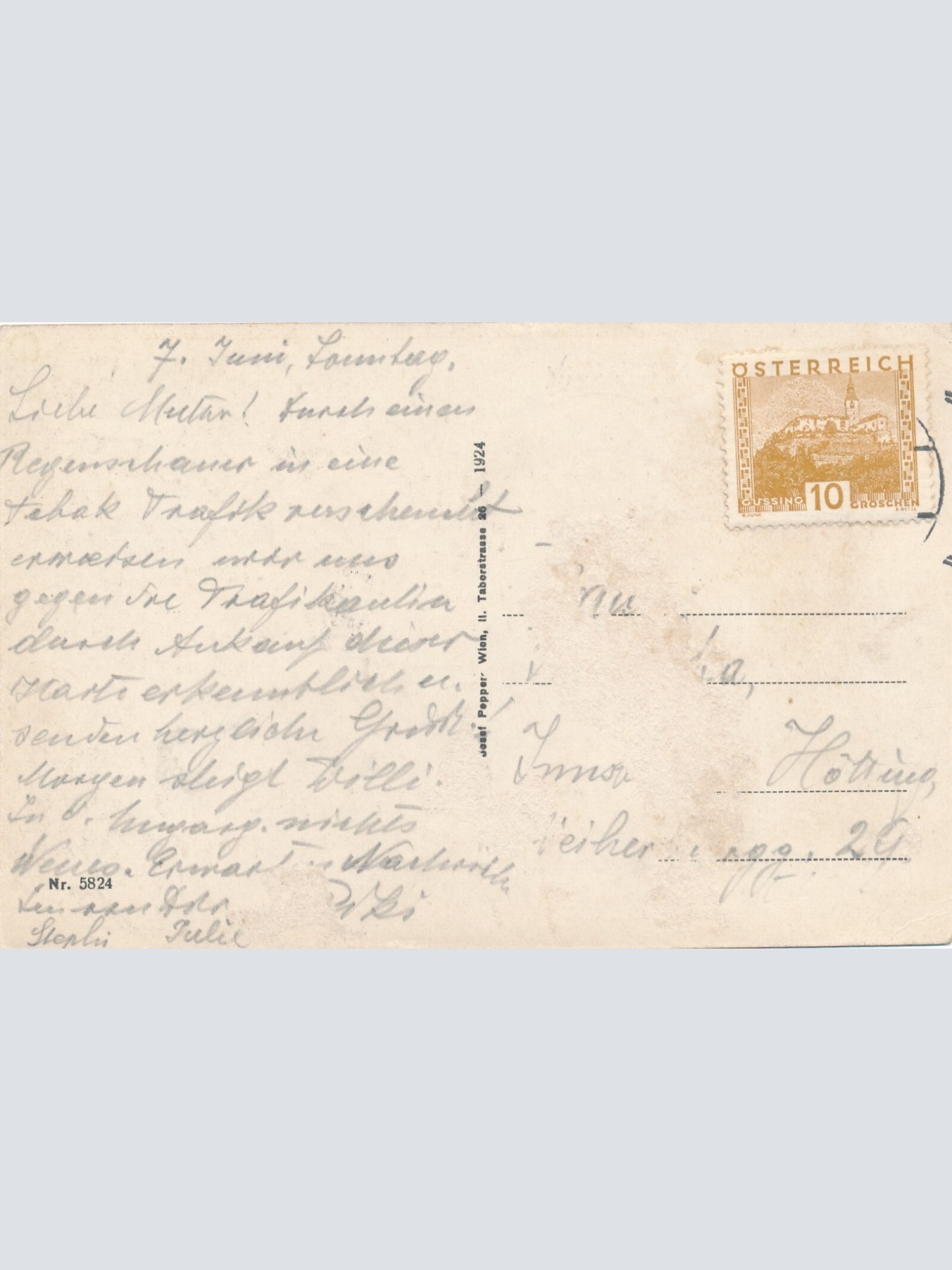 AK aus Wien - Sieverning Ansichtskarte (9285)