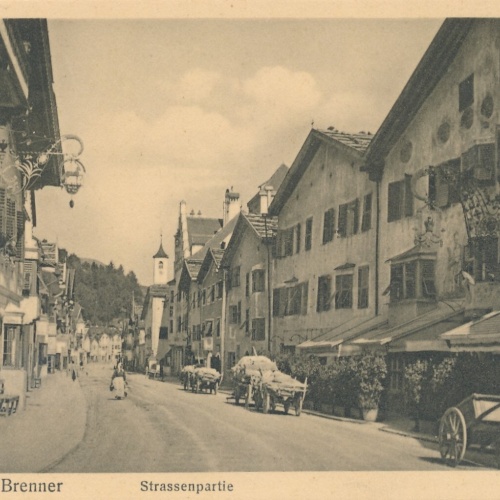 AK aus Matrei am Brenne Strassenpartie Tirol Ansichtskarte (9310)