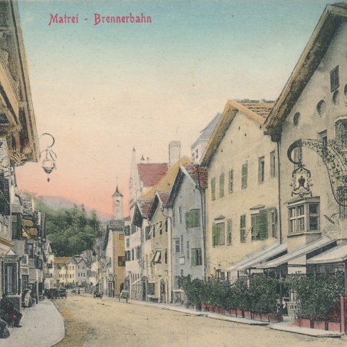AK aus Matrei am Brenner mit Brennerbahn Tirol Ansichtskarte (9311)