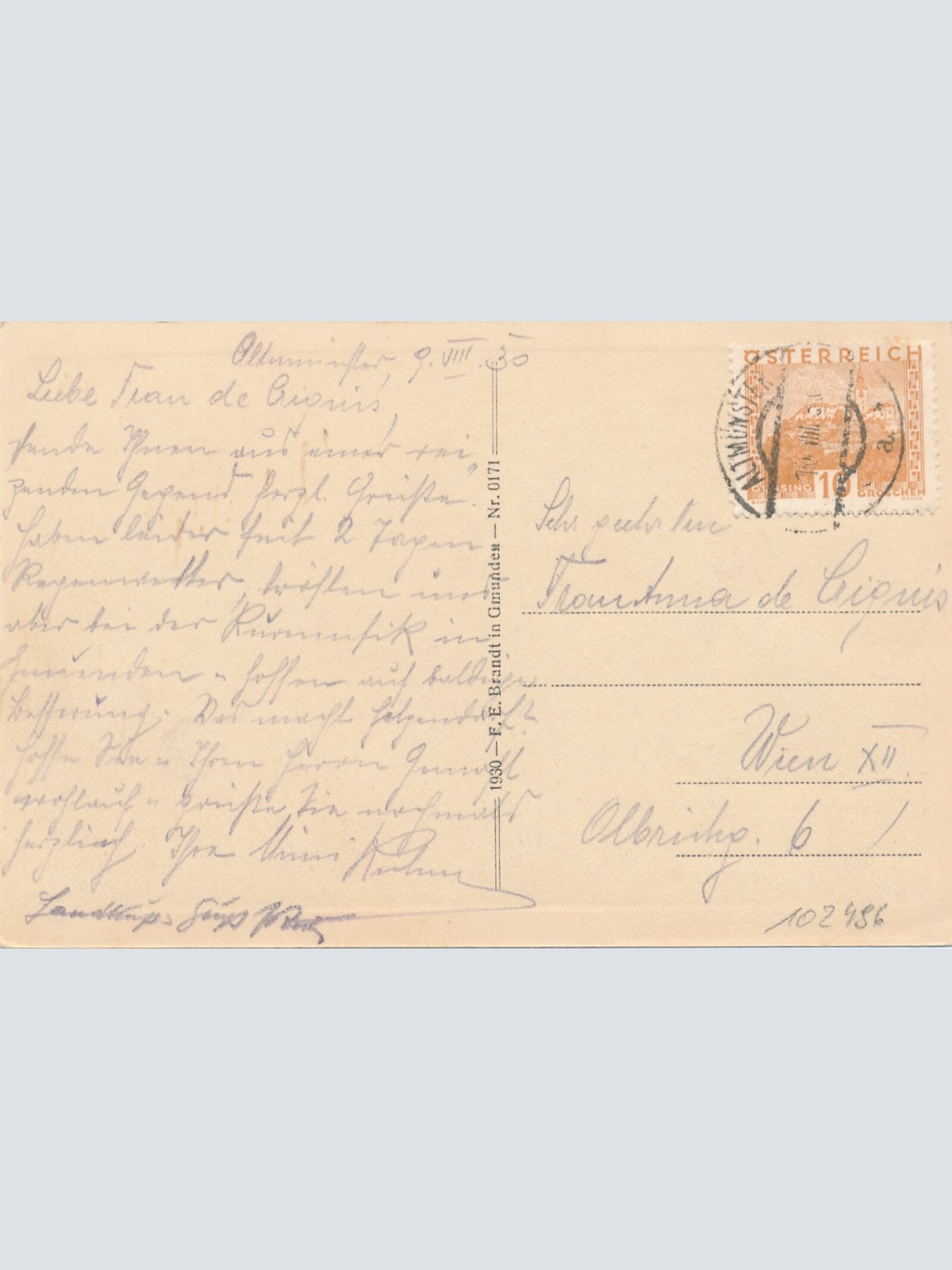 AK aus Altmünster Oberösterreich Ansichtskarte (9735)