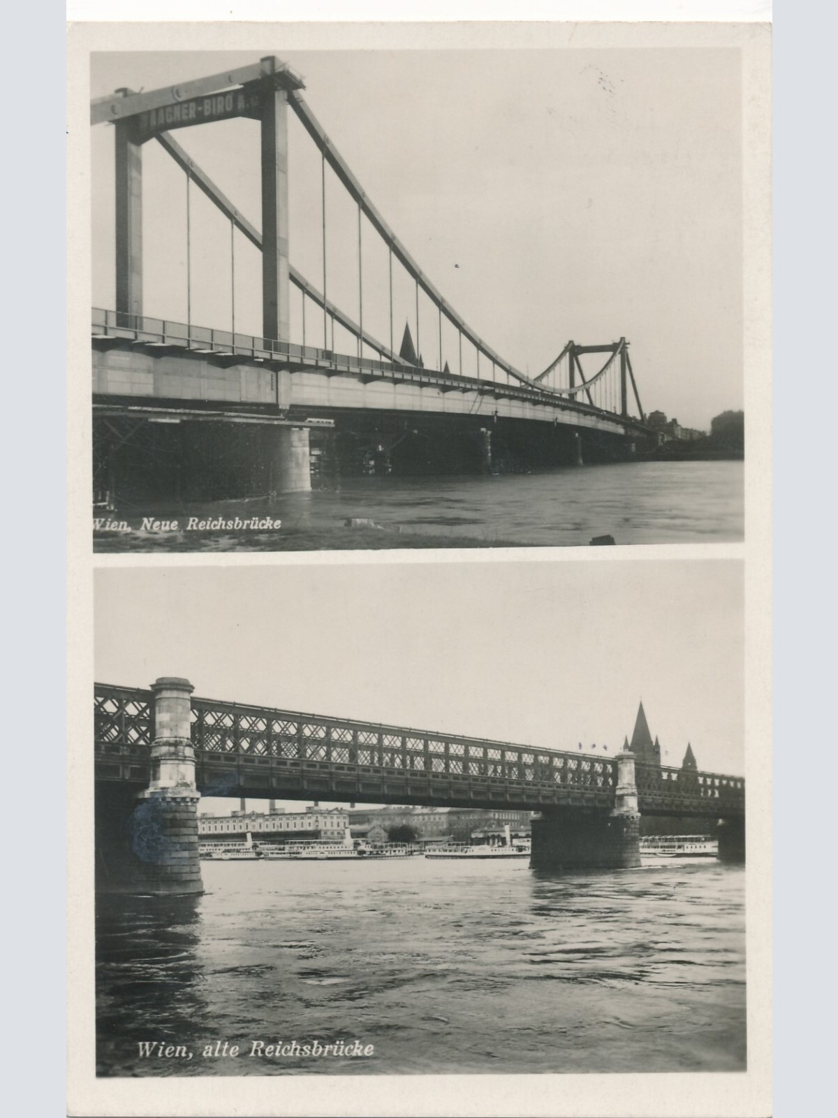 AK aus Wien - mit Reichsbrücke Ansichtskarte (9289)