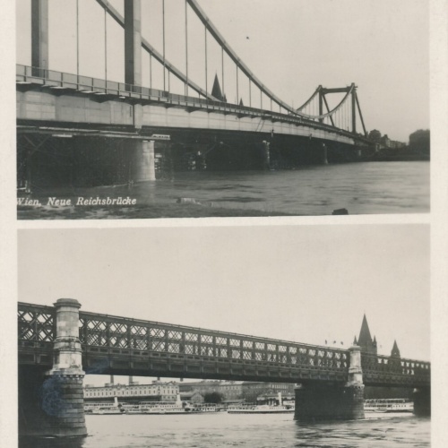 AK aus Wien - mit Reichsbrücke Ansichtskarte (9289)