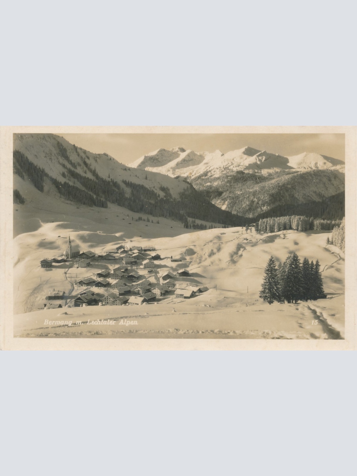 AK aus Berwang Lechtaler Alpen Tirol Ansichtskarte (9719)