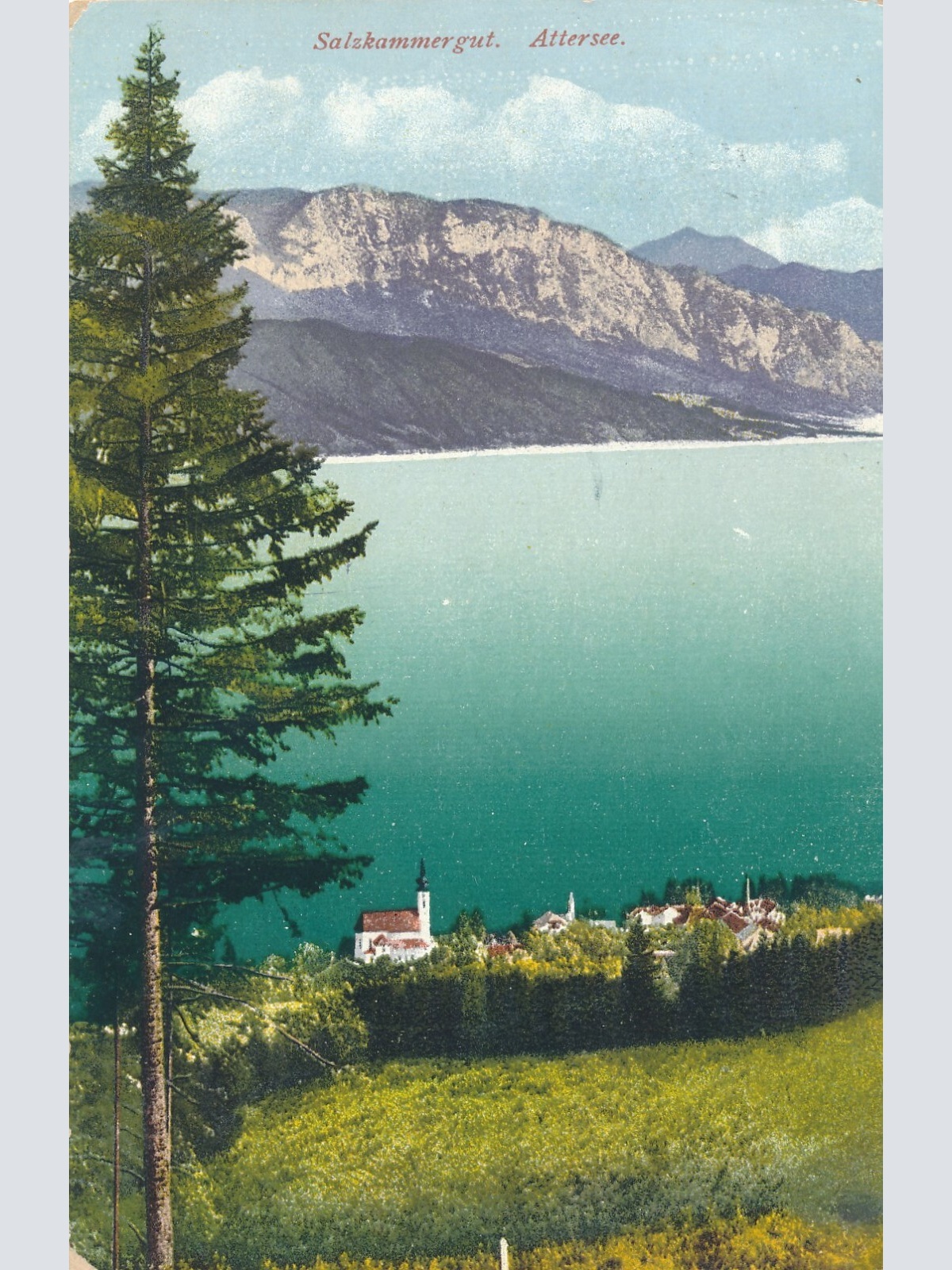 AK aus Attersee Oberösterreich Ansichtskarte (9755)