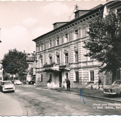 AK aus Bad Ischl mit Oldtimer Oberösterreich Ansichtskarte (9950)