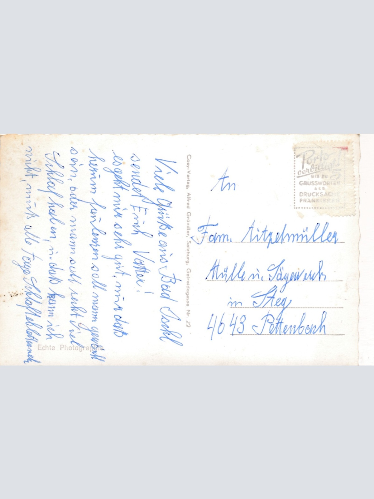 AK aus Bad Ischl mit Oldtimer Oberösterreich Ansichtskarte (9950)