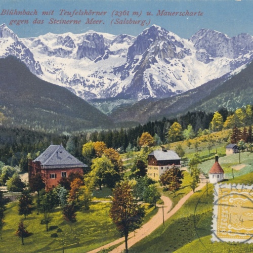 AK vom Jagtschloss Blühnbach Salzburg Ansichtskarte (9959)