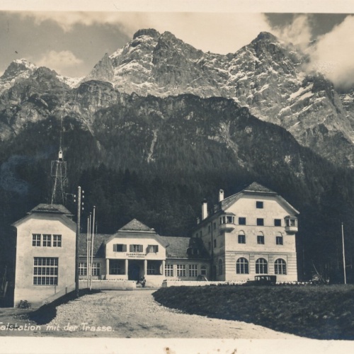 AK von der Zugspitzbahn Talstation Tirol Ansichtskarte (9946)