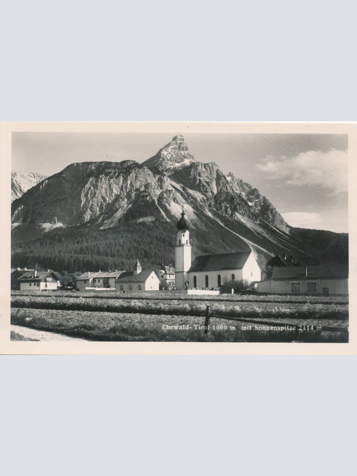 AK aus Ehrwald mit Sonnenspitze Tirol Ansichtskarte (9944)