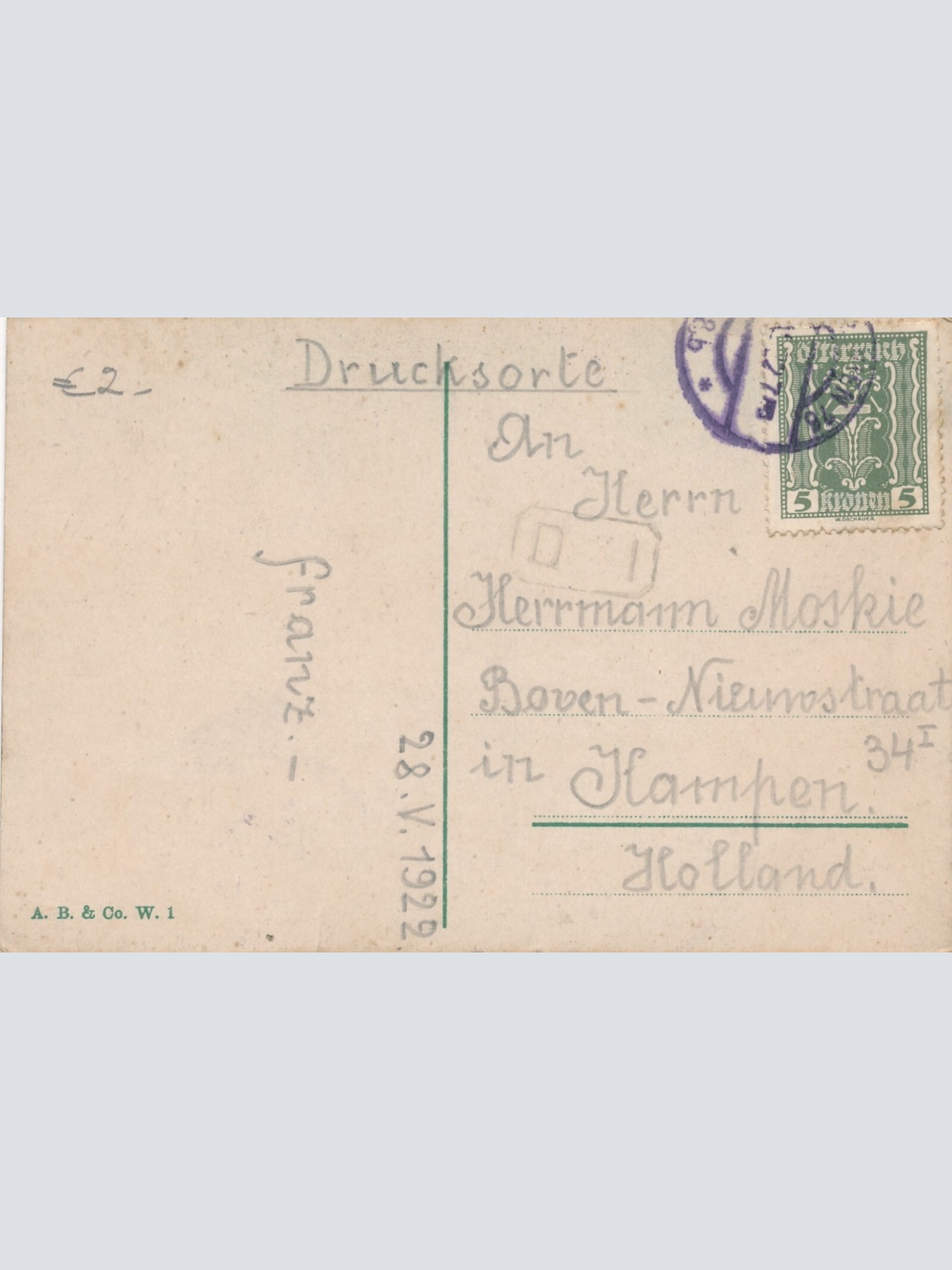 AK aus Wien Stefaniebrücke Ansichtskarte (9977)