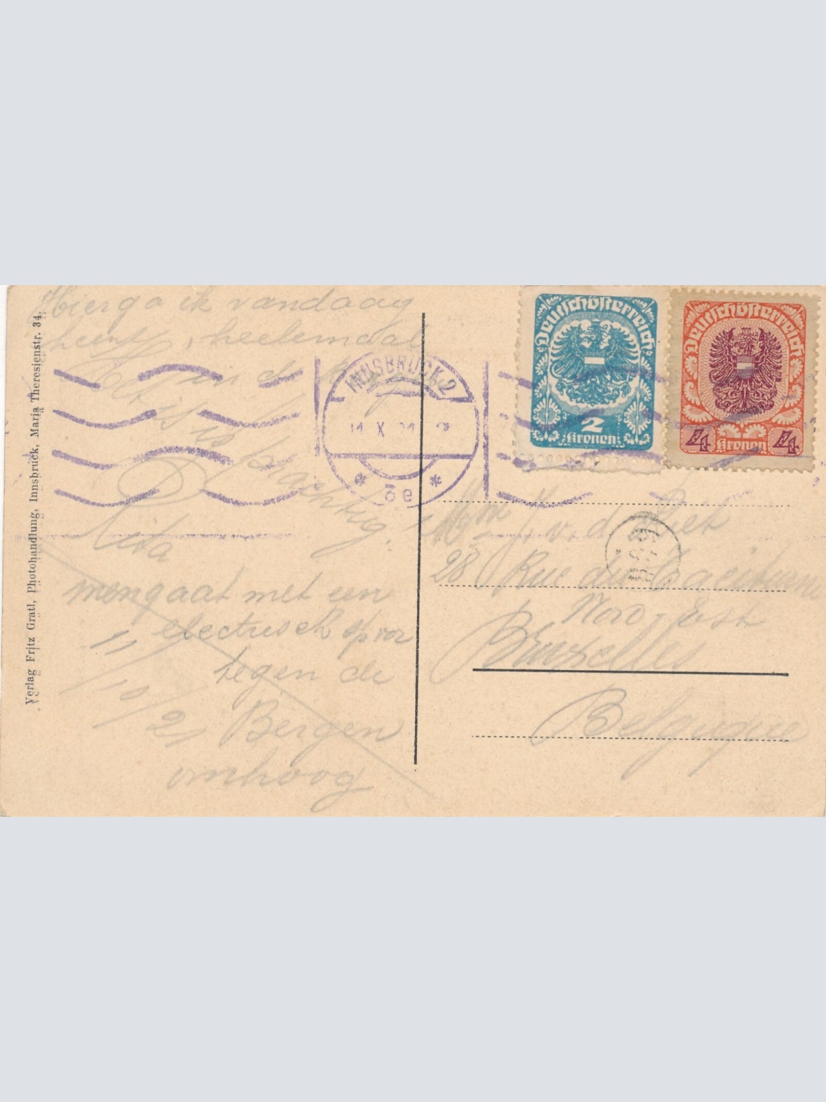 AK aus Sillfall am Berg Isel Tirol Ansichtskarte (9969)