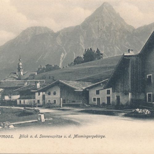 AK aus Lermoos Strassenansicht Tirol Ansichtskarte (9924)