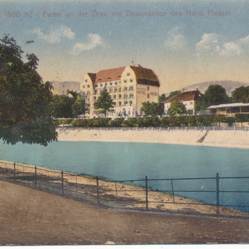 AK aus Villach mit Hotel Mosser Kärnten Ansichtskarte (9571)