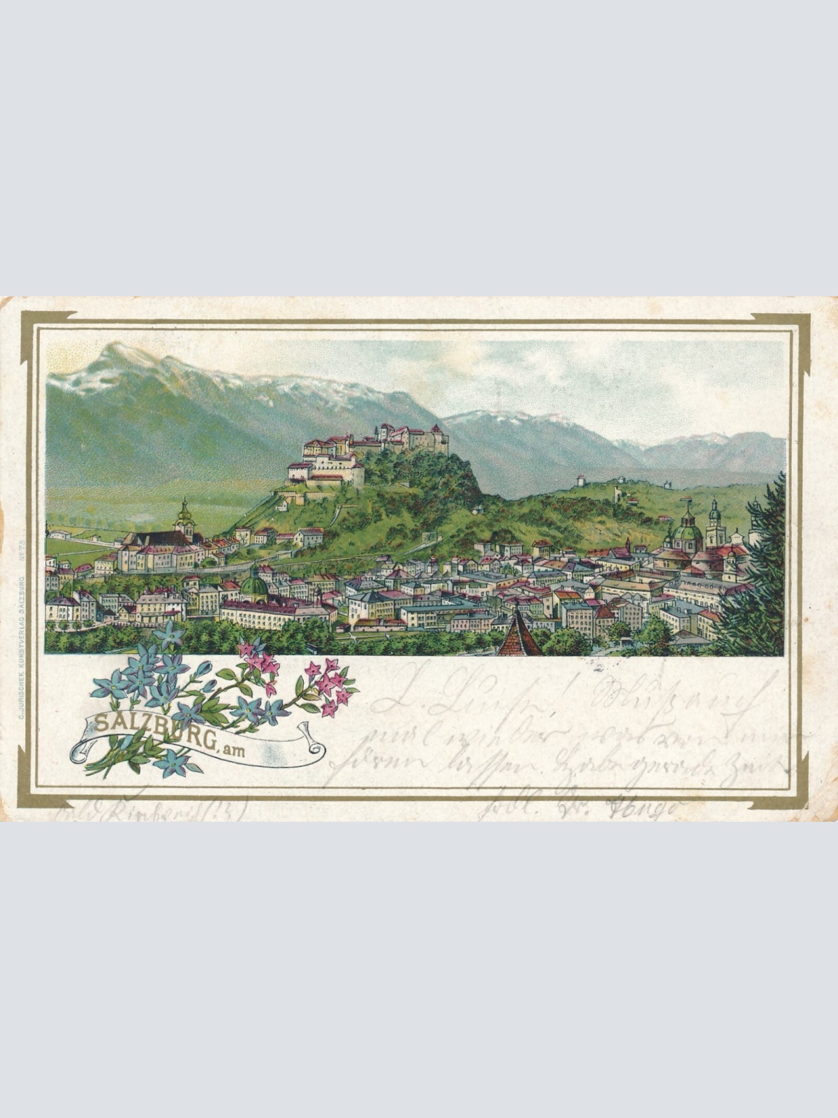 Litho - Karte aus Salzburg Ansichtskarte (9575)