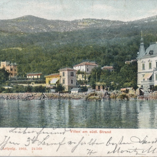 AK aus Lovrana Villen am Südl Strand Ansichtskarte (9671)